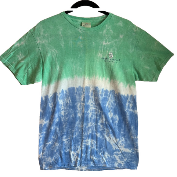 SIMPLY SOUTHERN PREPPY LAKE IS LOVE CANOE TIE DYE T-SHIRT SIZE M NWT SKU0708 - Picture 3 of 8